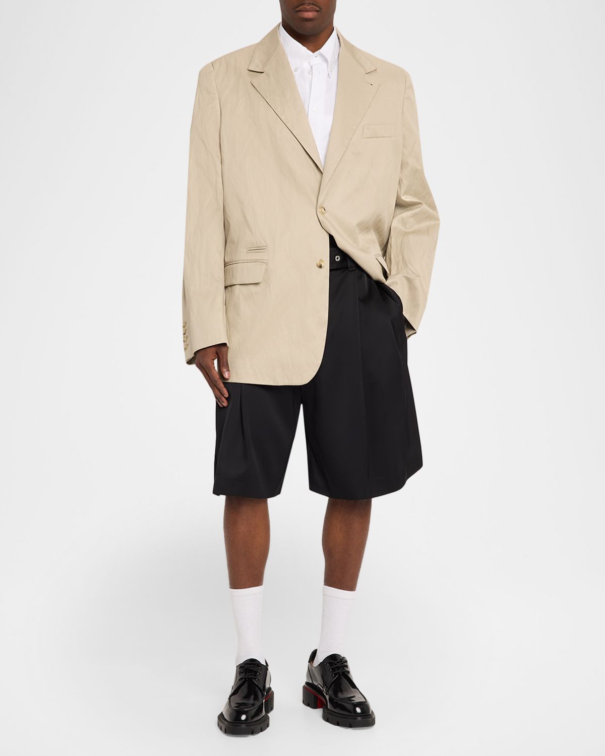 Willy Chavarria Men 's Chuco Oversized Fit Blazer