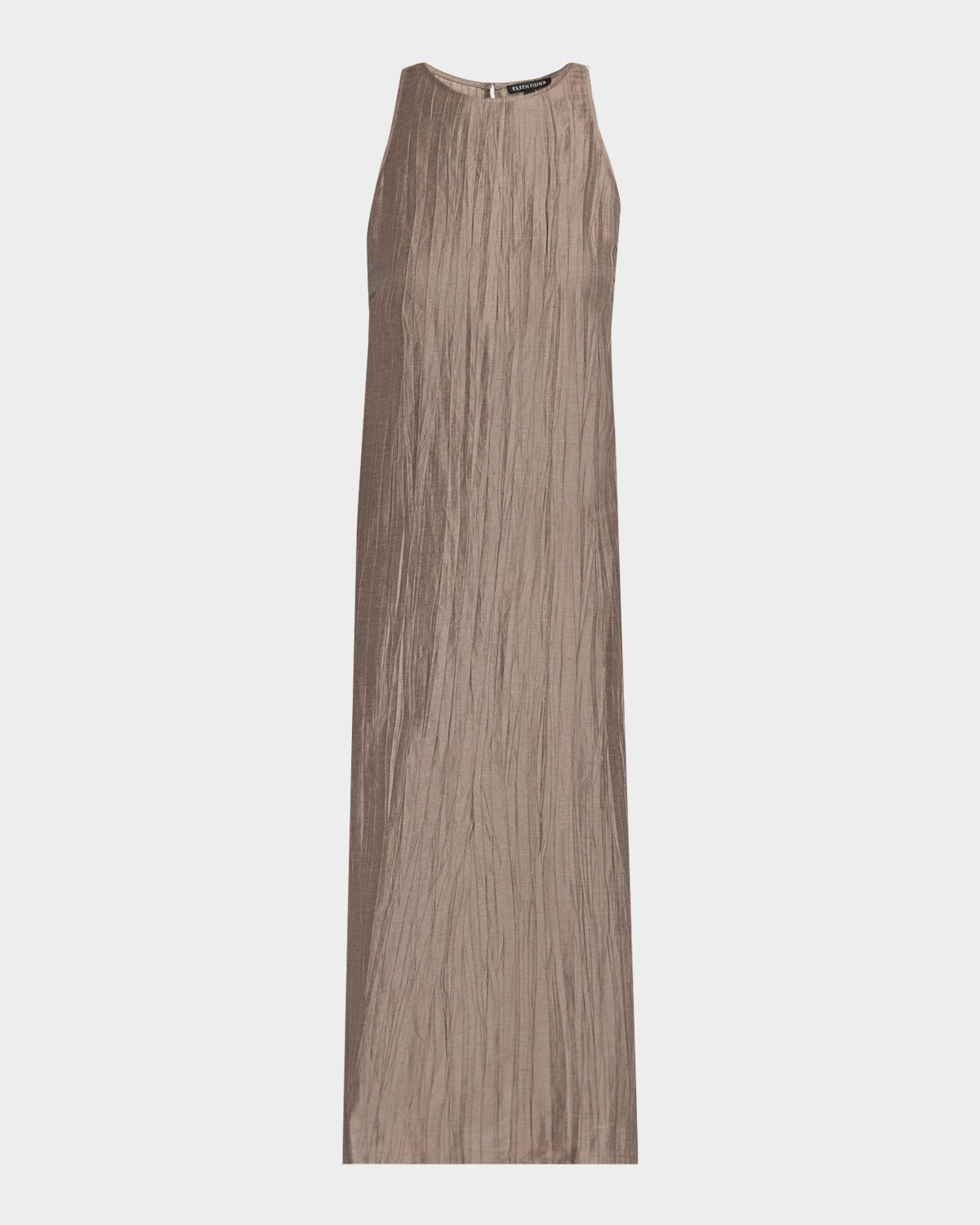 Eileen Fisher Sleeveless Crinkled Midi Dress