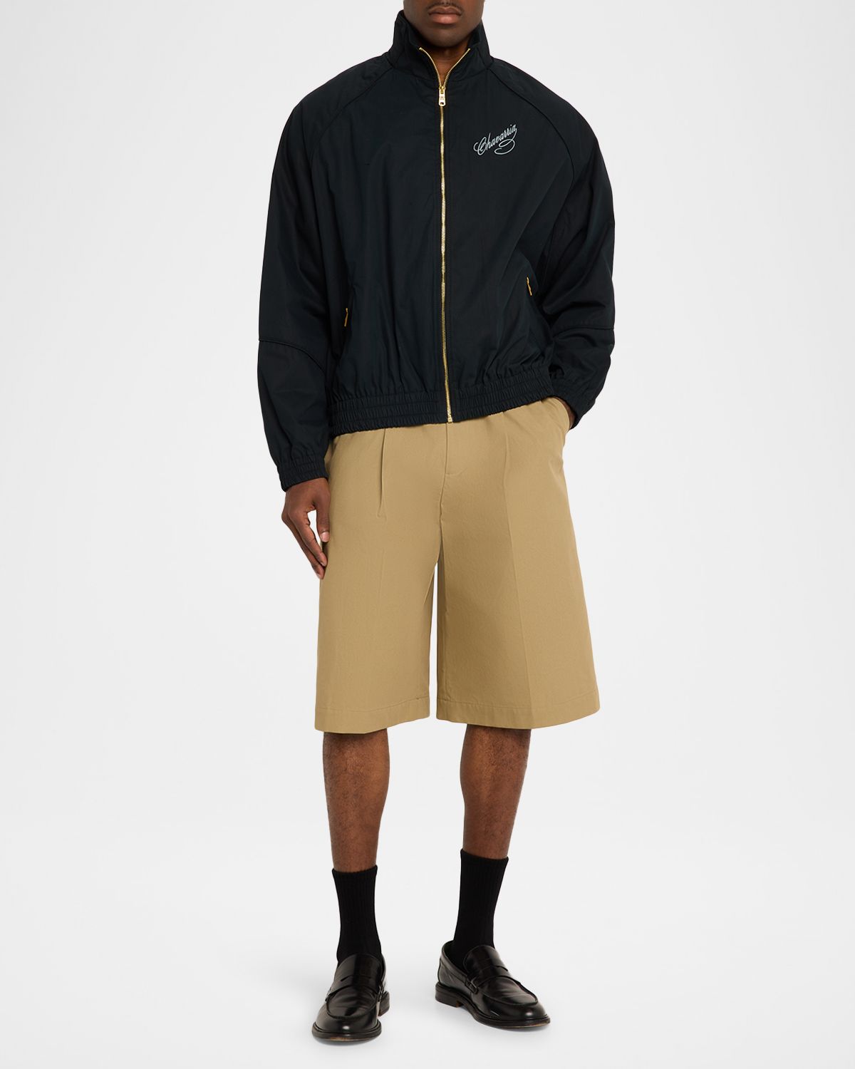 Willy Chavarria Men 's Ruff Rider Track Jacket