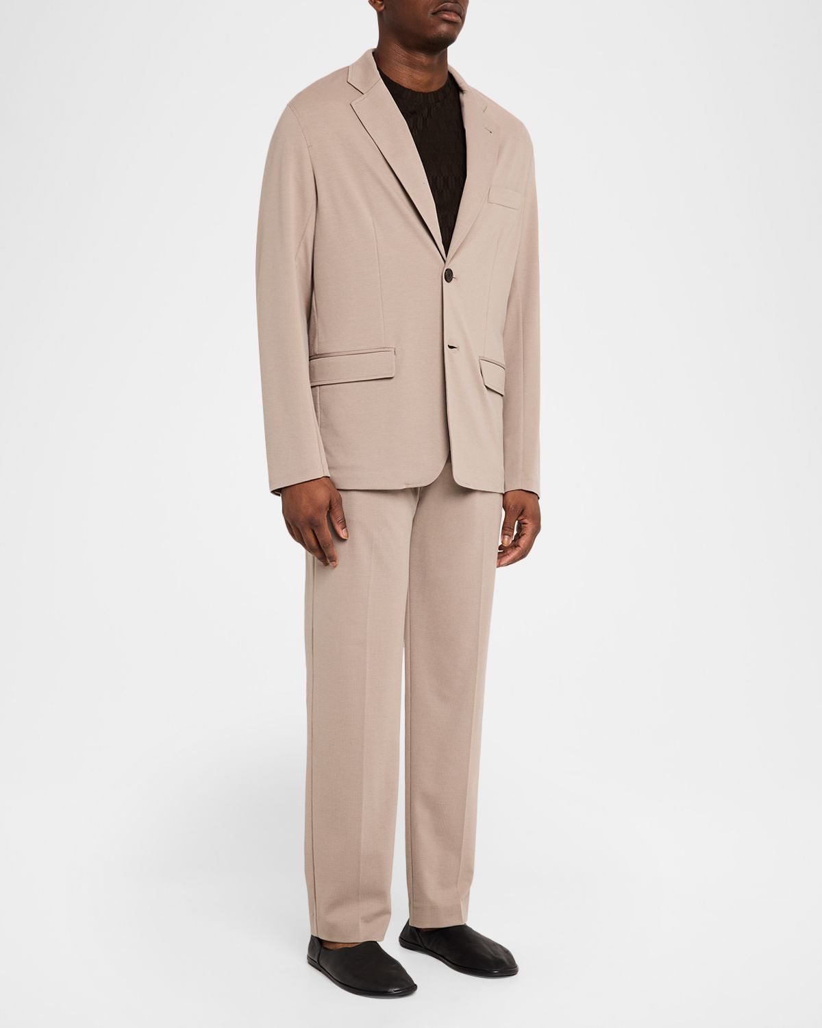 Emporio Armani Men 's Cotton Jacquard Eagle Logo Crewneck T-Shirt