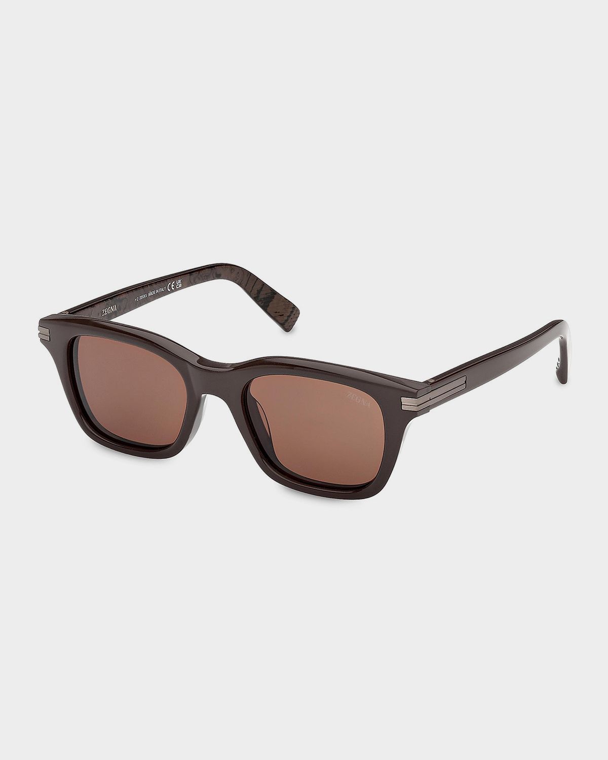 ZEGNA Men 's Acetate Rectangle Sunglasses | Thumbnail 5 ZEGNA Men 's Acetate Rectangle Sunglasses | Thumbnail 5