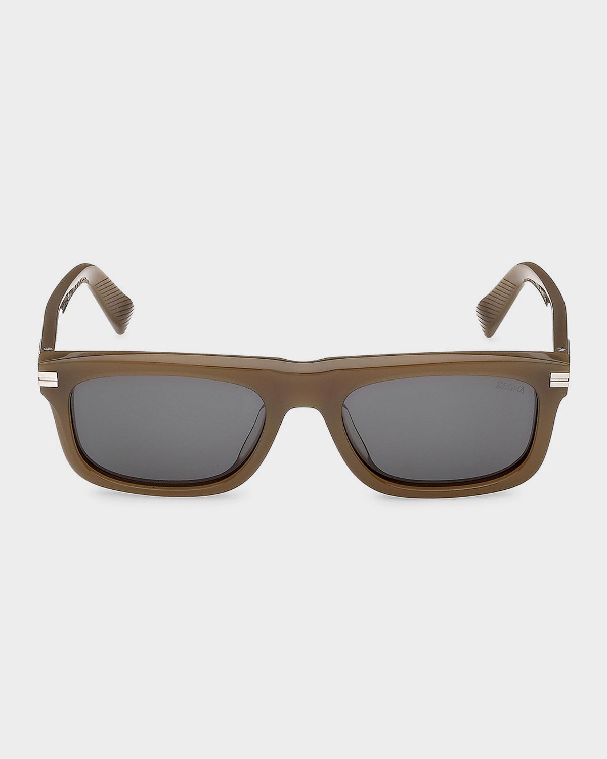 ZEGNA Men 's Acetate Rectangle Sunglasses | Thumbnail 6 ZEGNA Men 's Acetate Rectangle Sunglasses | Thumbnail 6