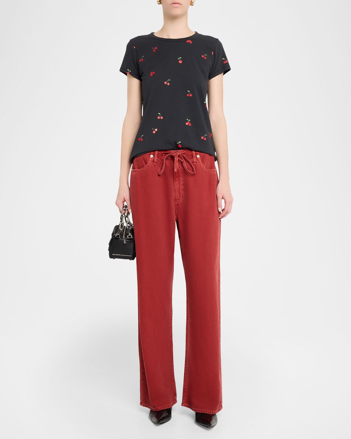 Rag & Bone All-Over Cherry Graphic Tee