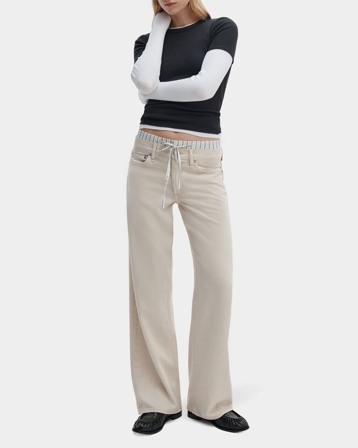 Rag & Bone Featherweight Saige Relaxed Straight Boxer Jeans