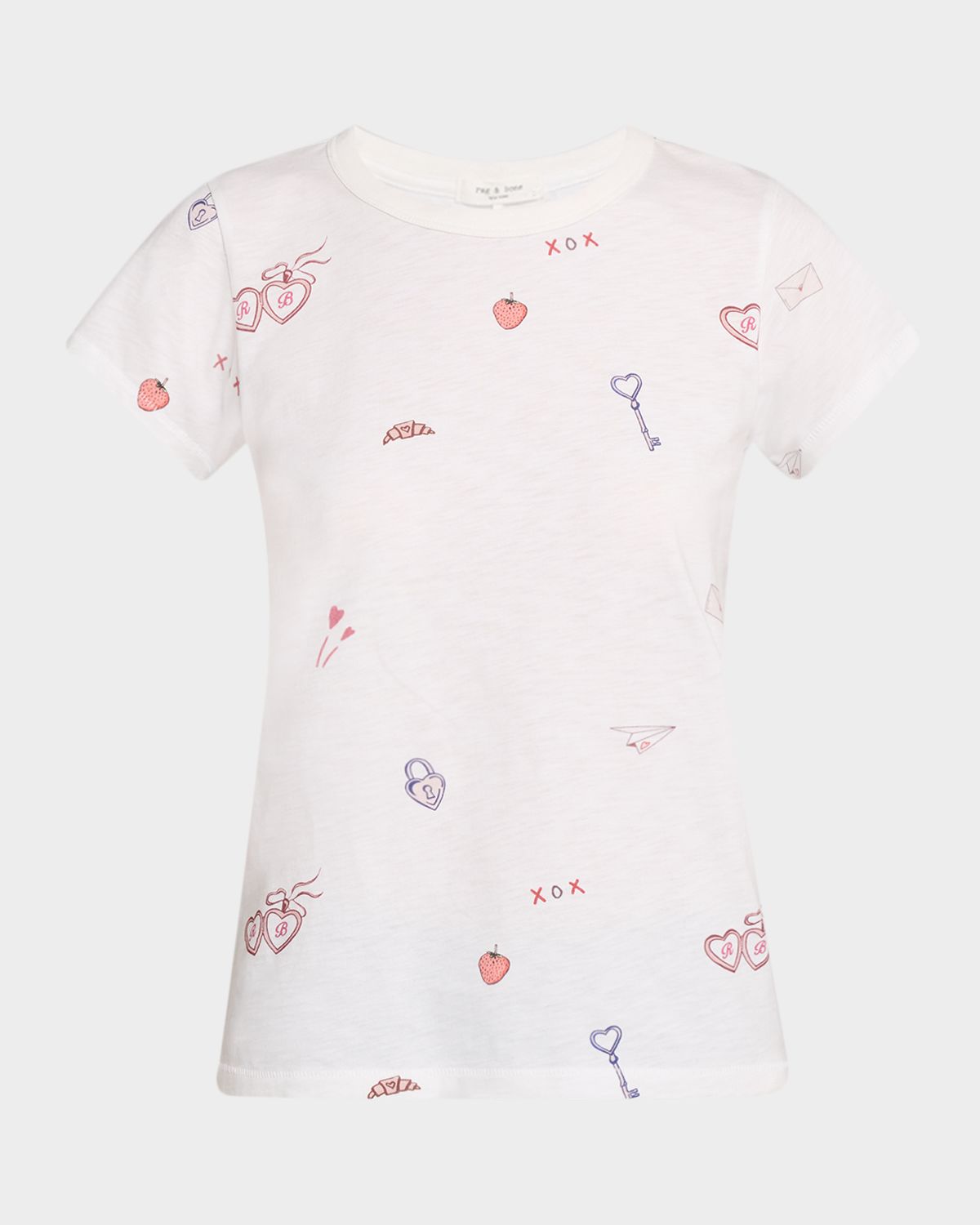 Rag & Bone All-Over Valentines Graphic Tee