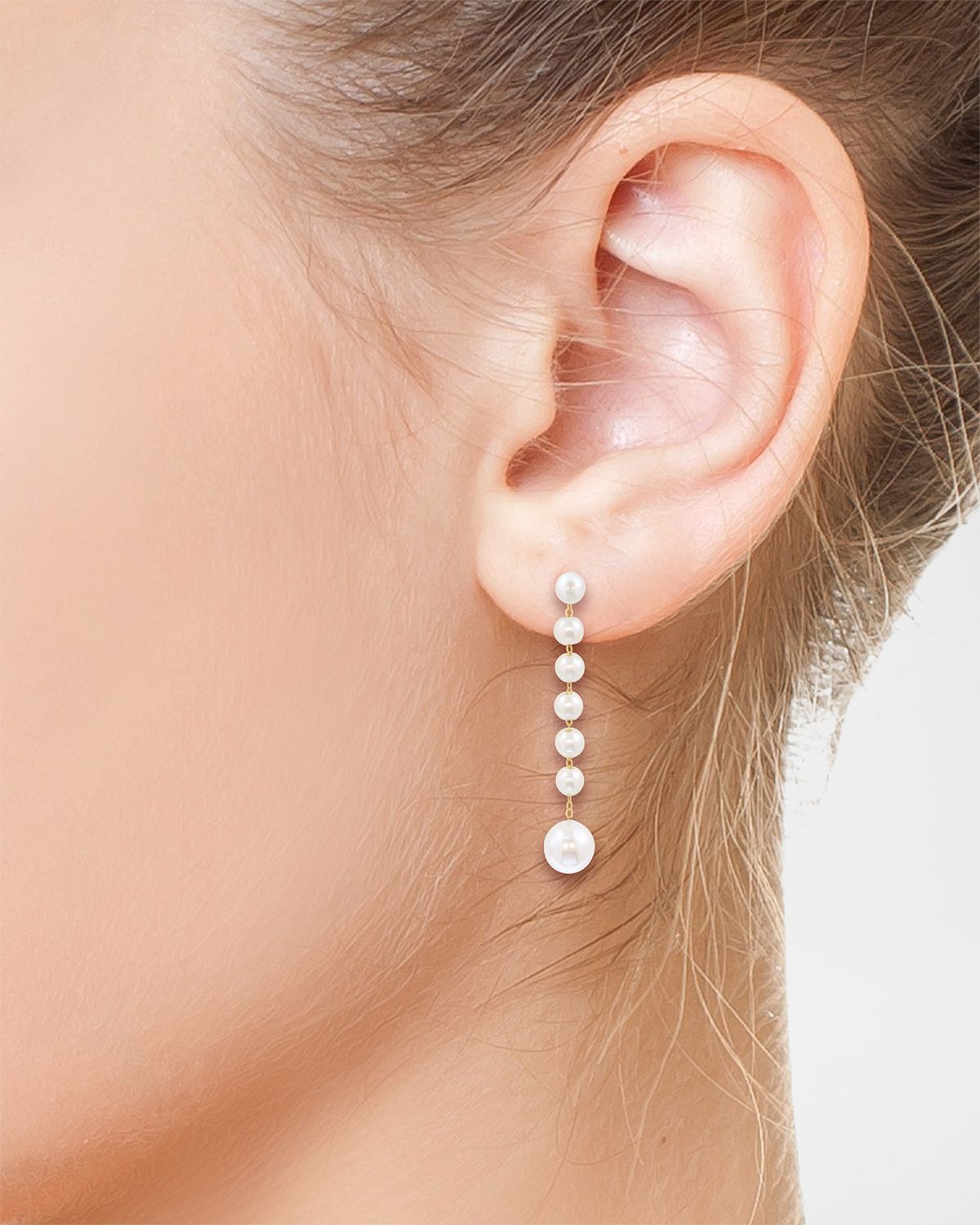 Neiman Marcus 18K Yellow Gold Detachable Pearl Dangle Earrings - Women's Jewelry And Watches