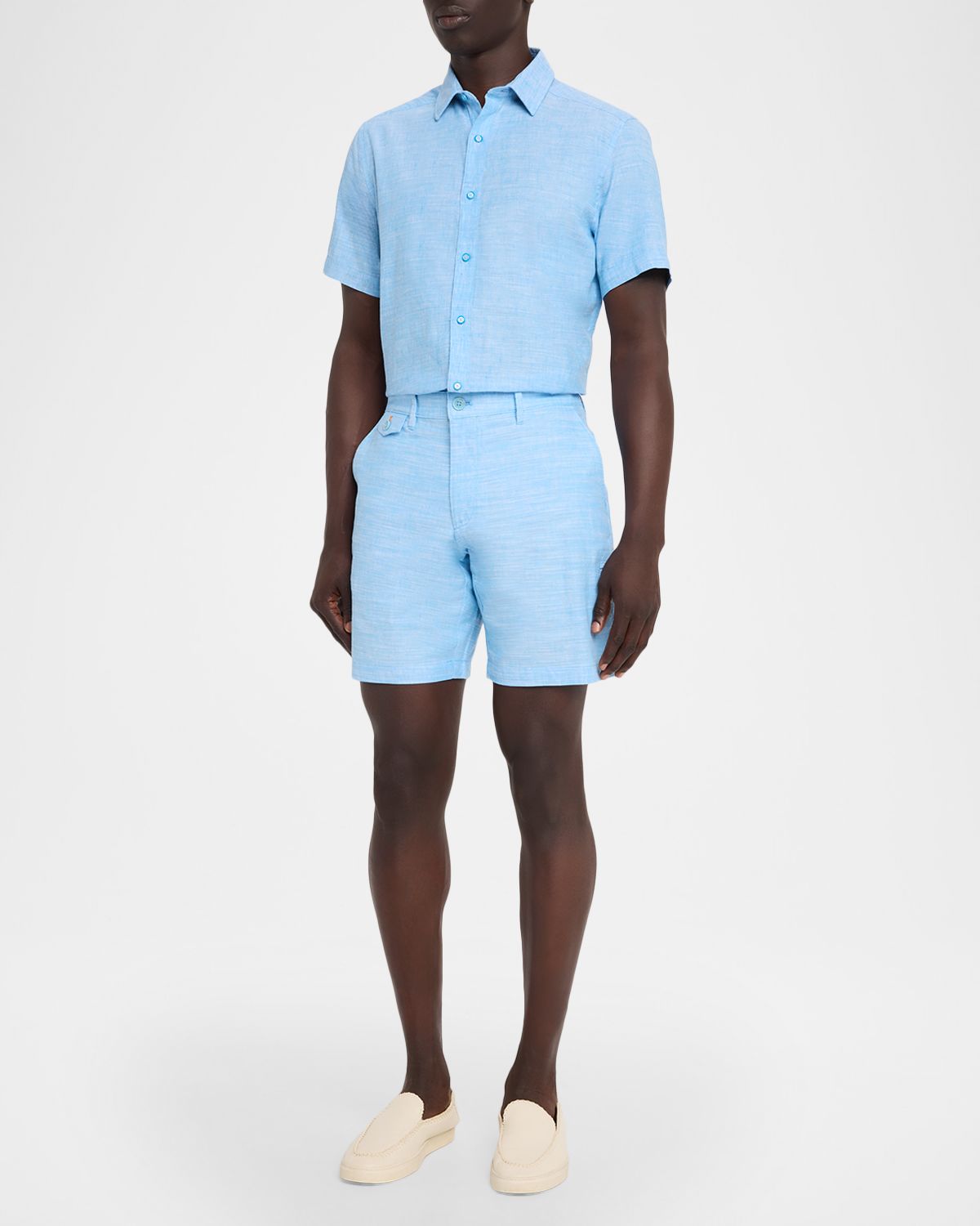 Robert Graham Men 's Dixton Cotton and Linen Shorts