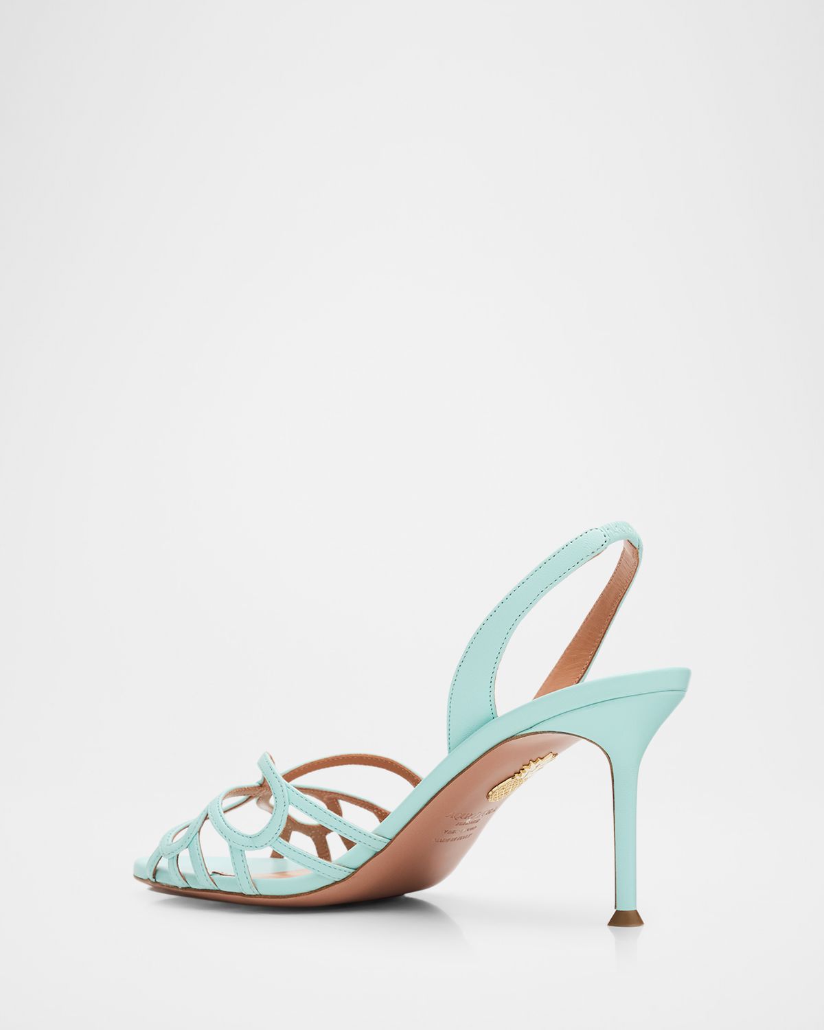 Aquazzura 75mm Hula Leather Slingback Sandals | Thumbnail 4 Aquazzura 75mm Hula Leather Slingback Sandals | Thumbnail 4