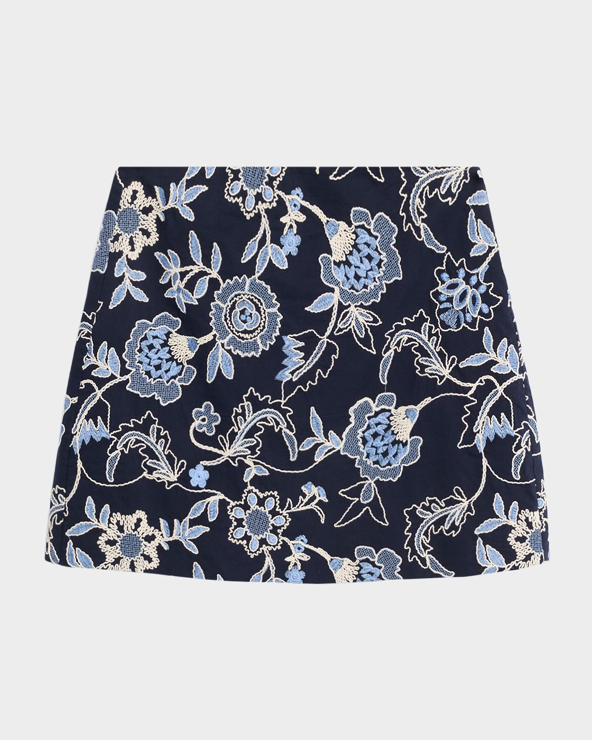 Tanya Taylor Ari Embroidered Mini Skirt