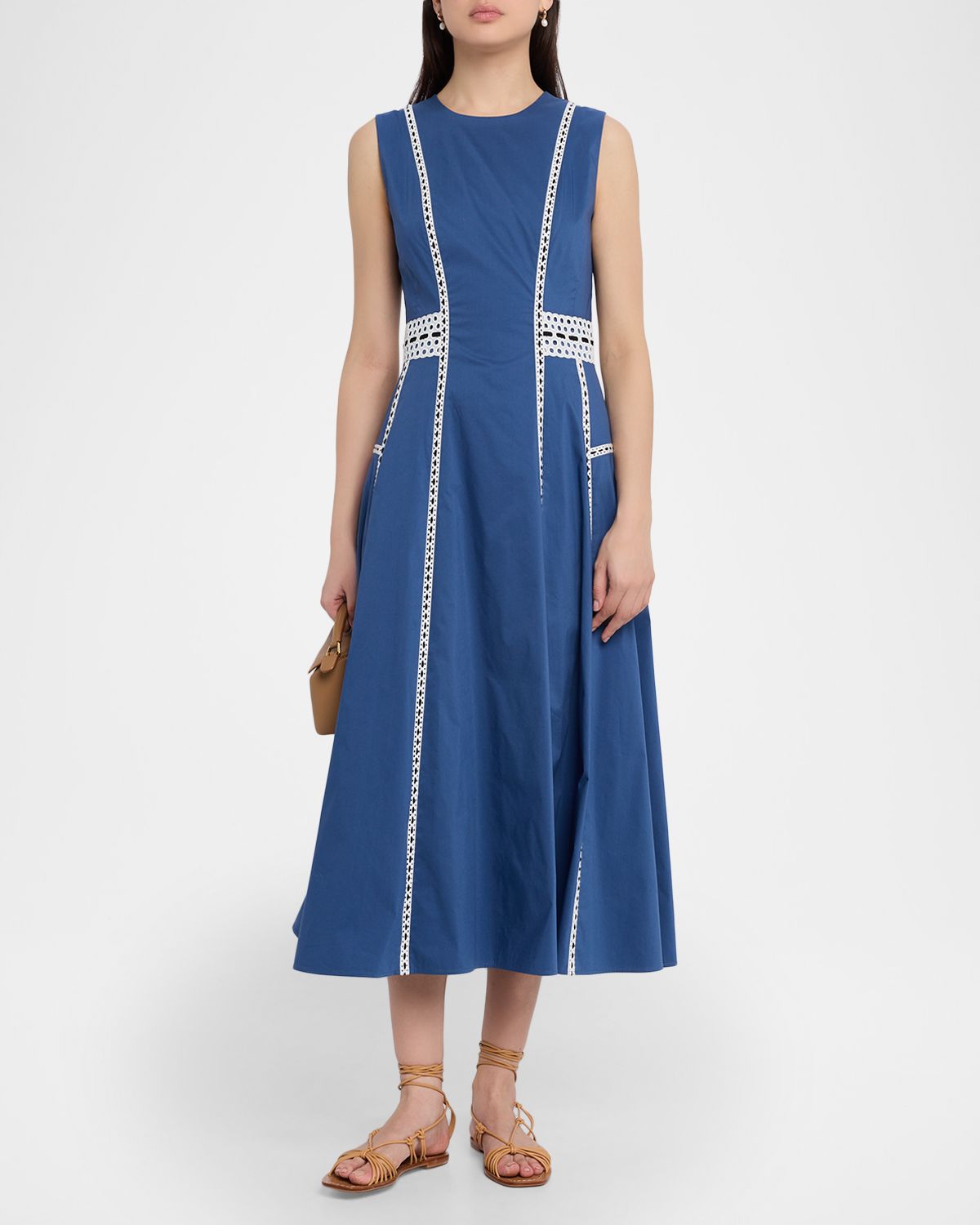 Tanya Taylor Sloane Embroidered Midi Dress