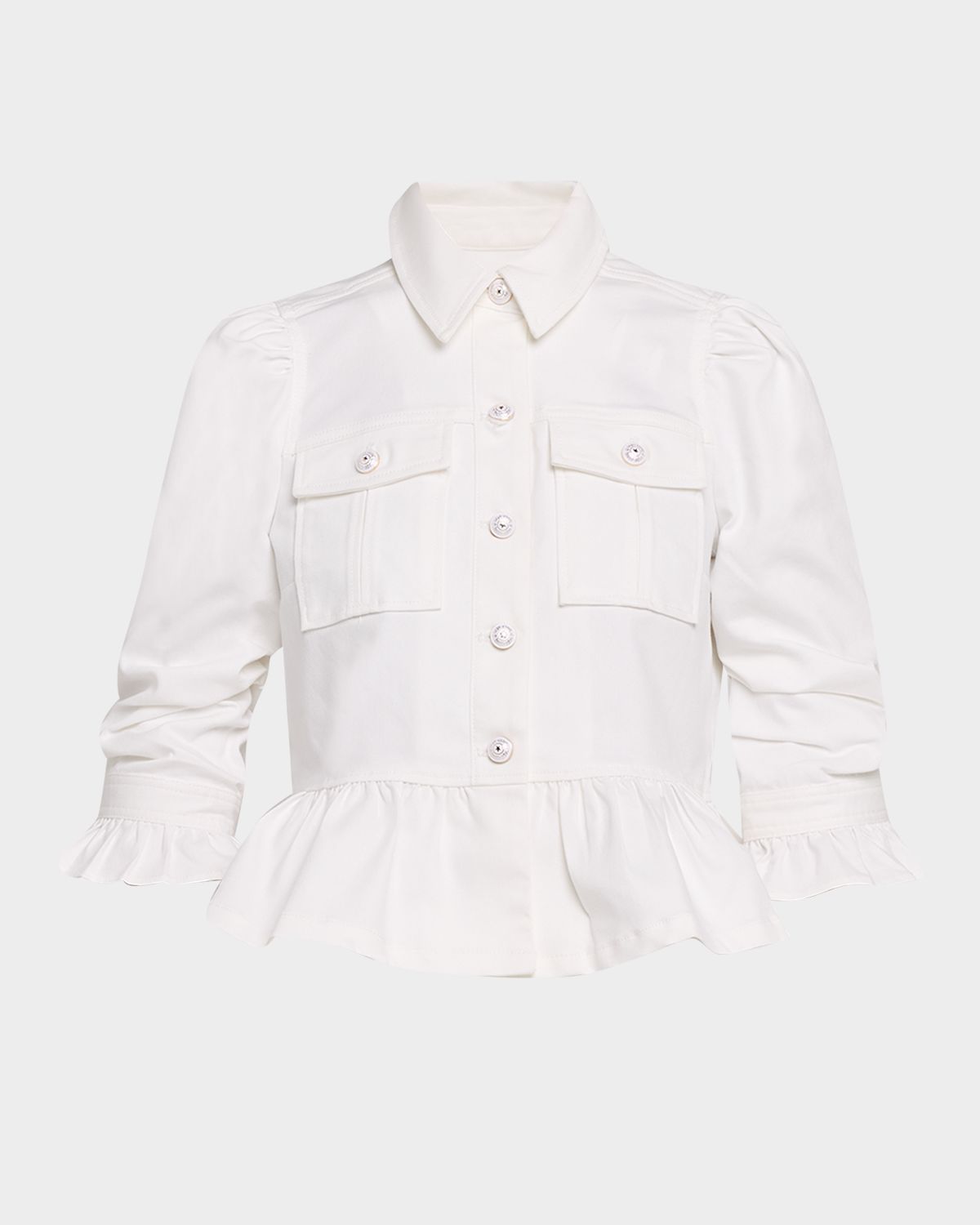 Cinq a Sept Delanie Denim Peplum Jacket