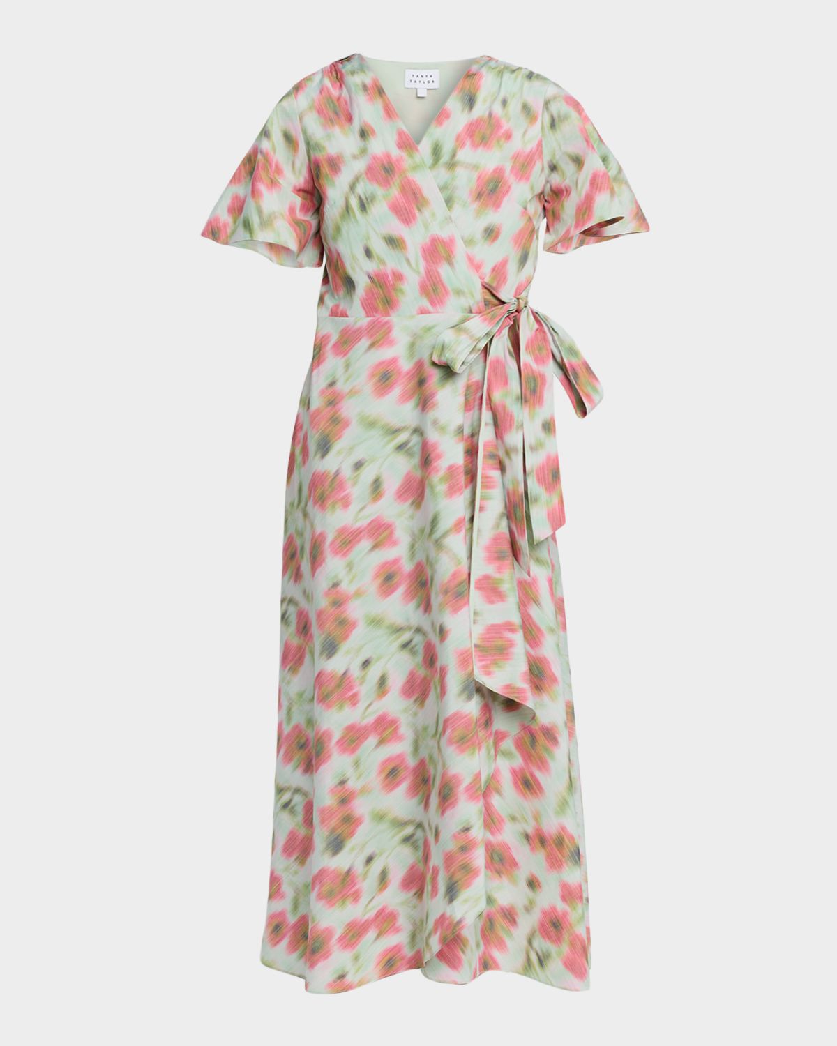 Tanya Taylor Klaire Wrap Midi Dress