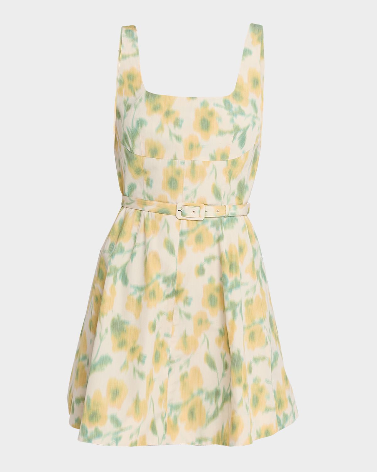 Tanya Taylor Paige Floral Taffeta Mini Dress