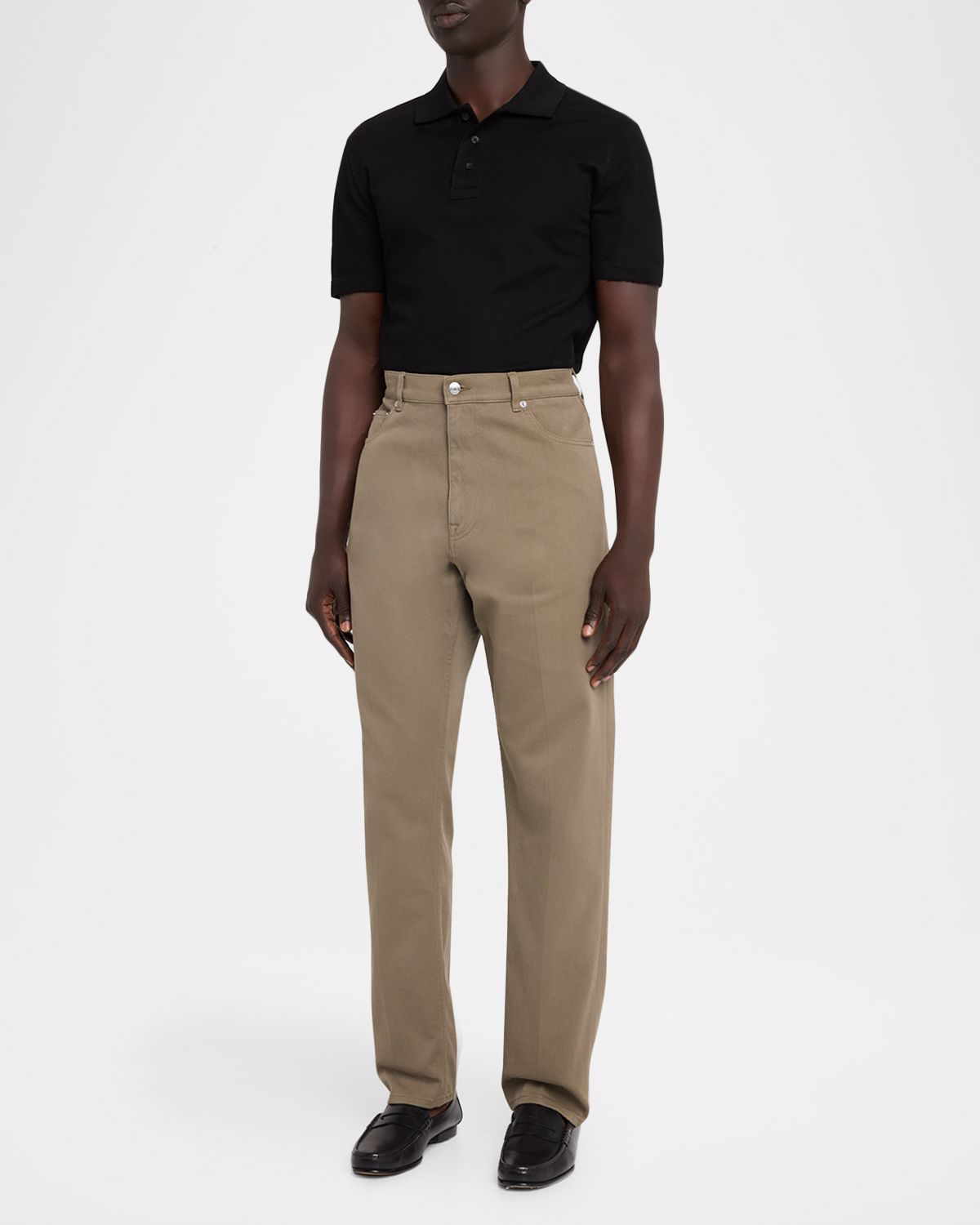 dunhill Men 's Cotton Twill Straight Leg Five-Pocket Pants - Men's Clothing