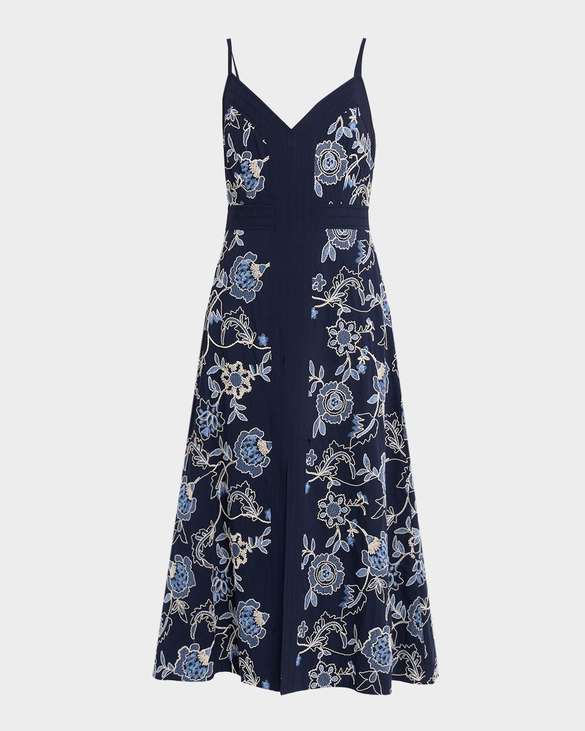 Tanya Taylor Madden Embroidered Midi Dress
