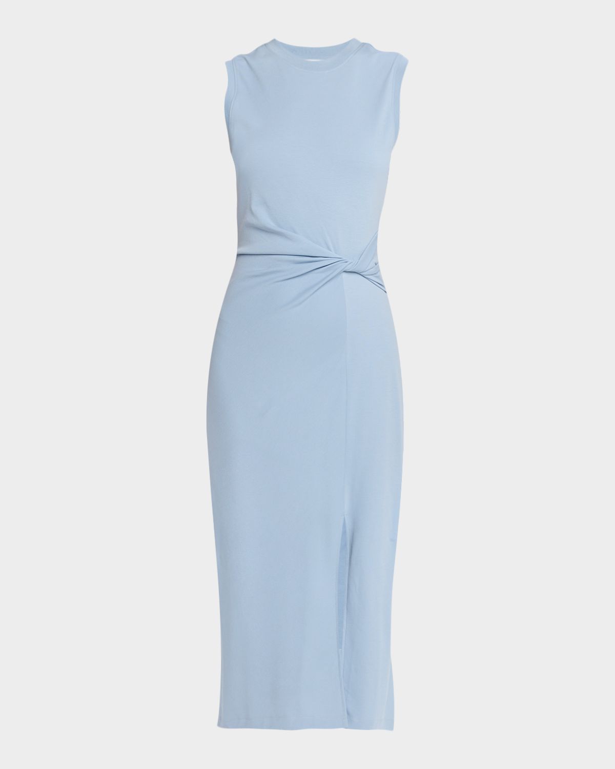Tanya Taylor Cody Sleeveless Twist-Waist Midi Dress