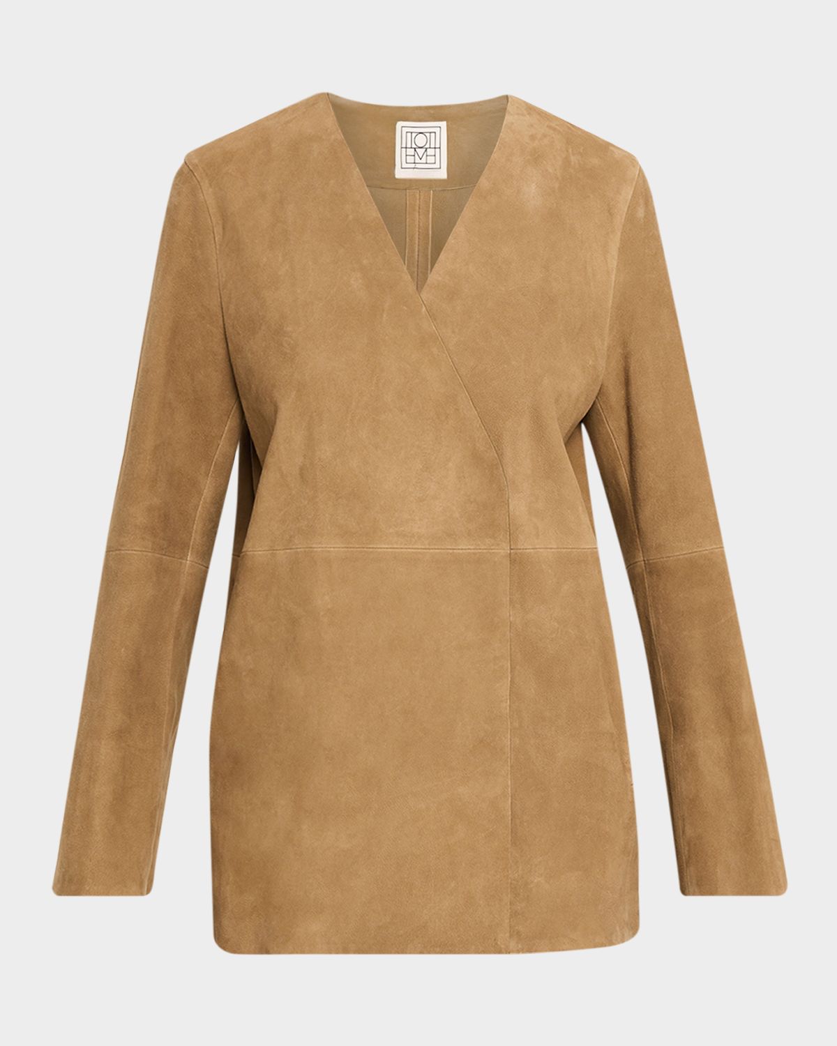 Toteme V-Neck Suede Blazer | Thumbnail 6 Toteme V-Neck Suede Blazer | Thumbnail 6