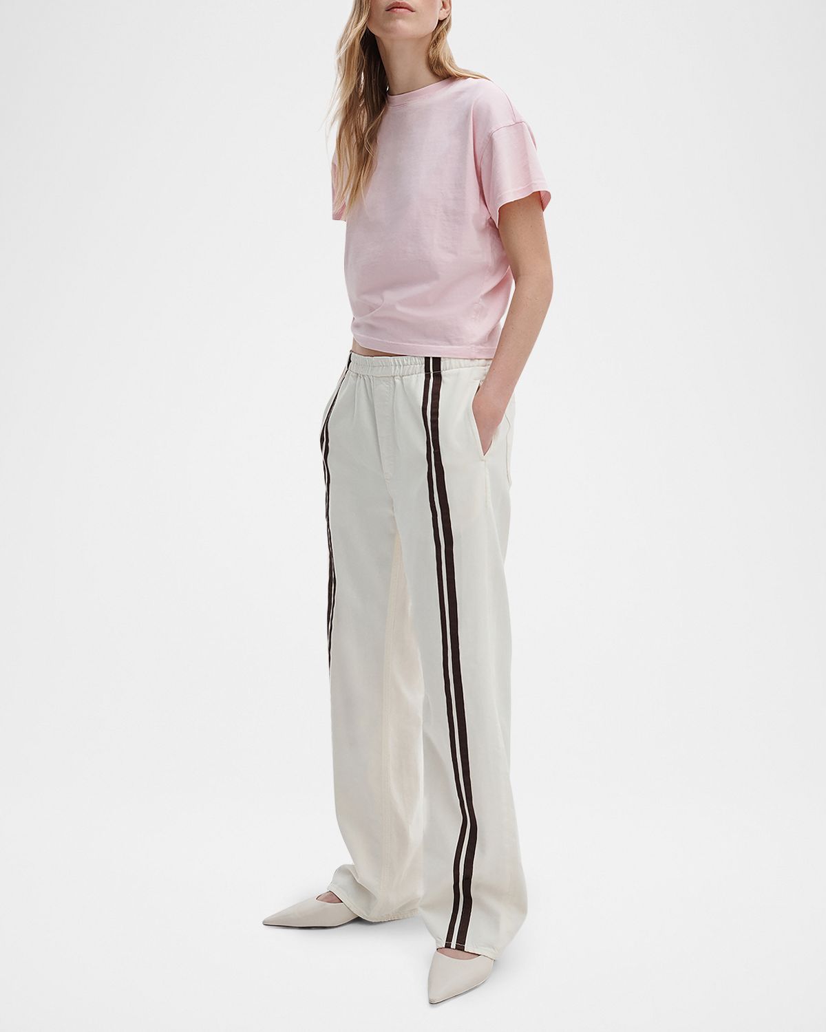 Rag & Bone Boxy Washed Cotton Tee