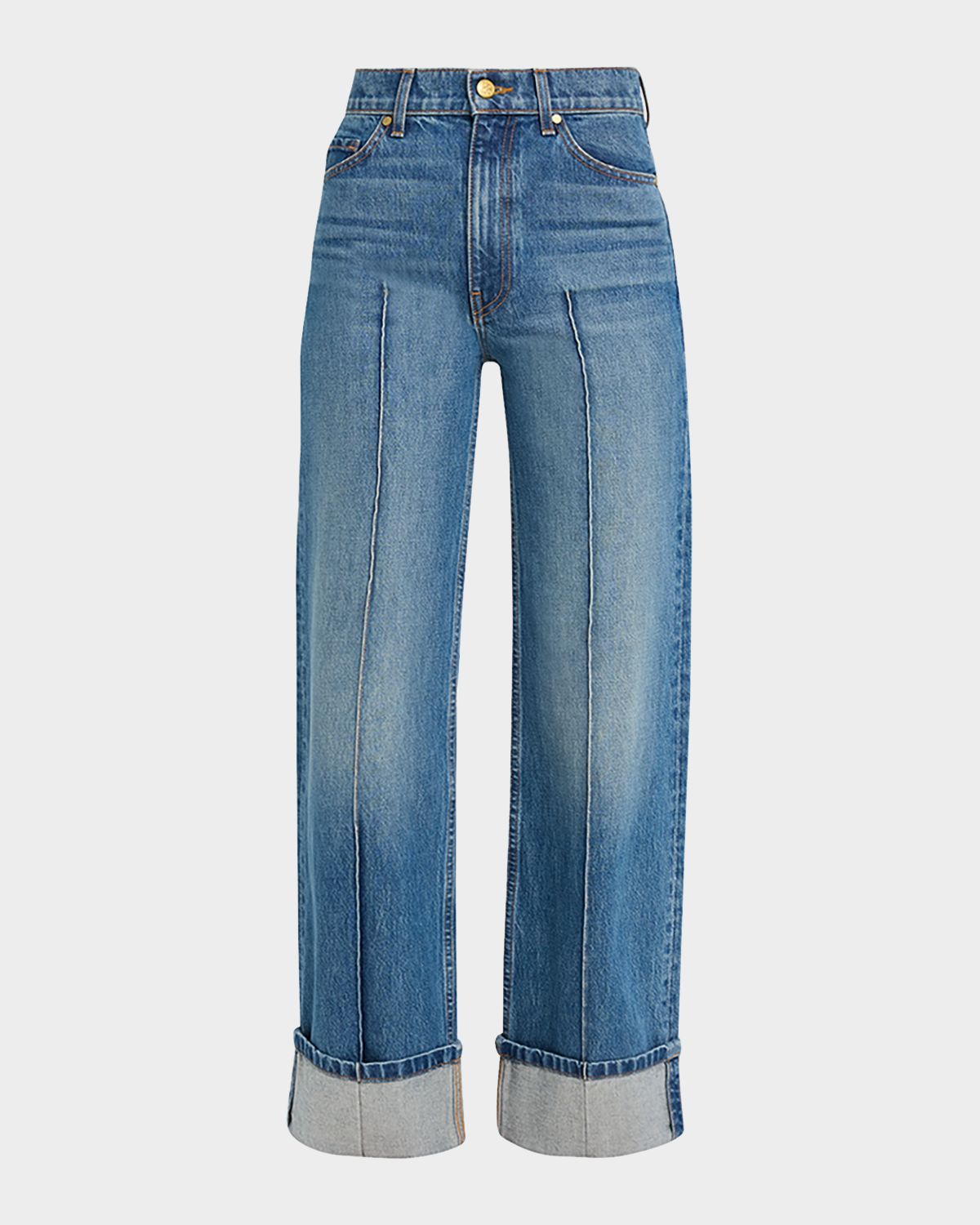 Ulla Johnson Genevieve Cuffed Wide-Leg Jeans | Thumbnail 6