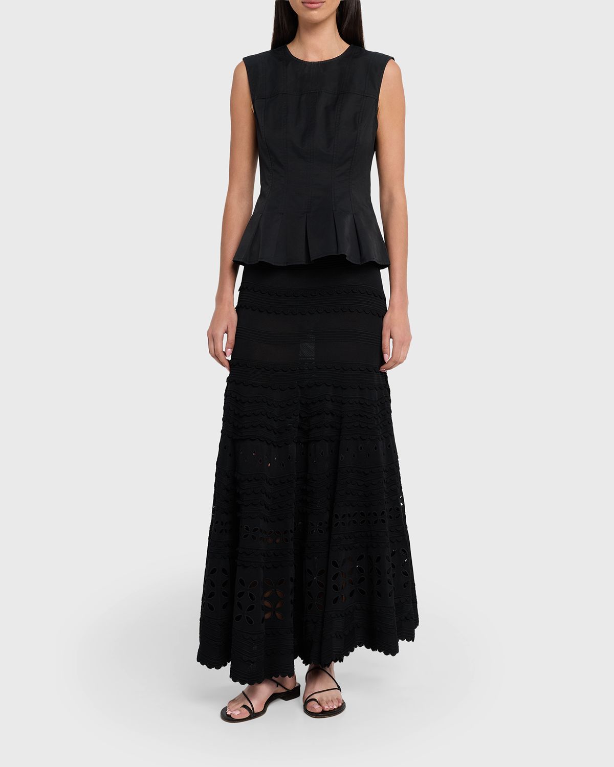Ulla Johnson Annisa Eyelet Knit Maxi Skirt