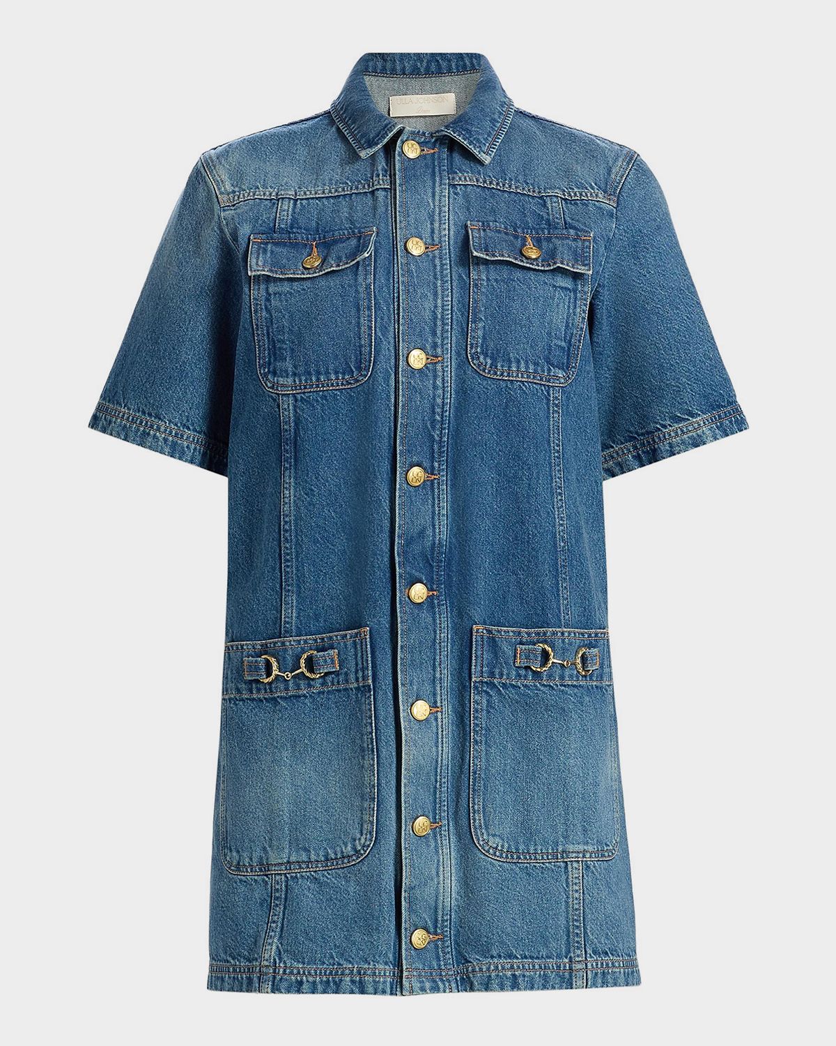 Ulla Johnson Painters Denim Mini Shirtdress | Thumbnail 8 Ulla Johnson Painters Denim Mini Shirtdress | Thumbnail 8