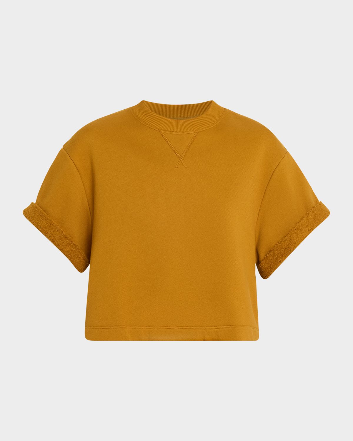 Ulla Johnson Cove Cotton-Terry Crop Top