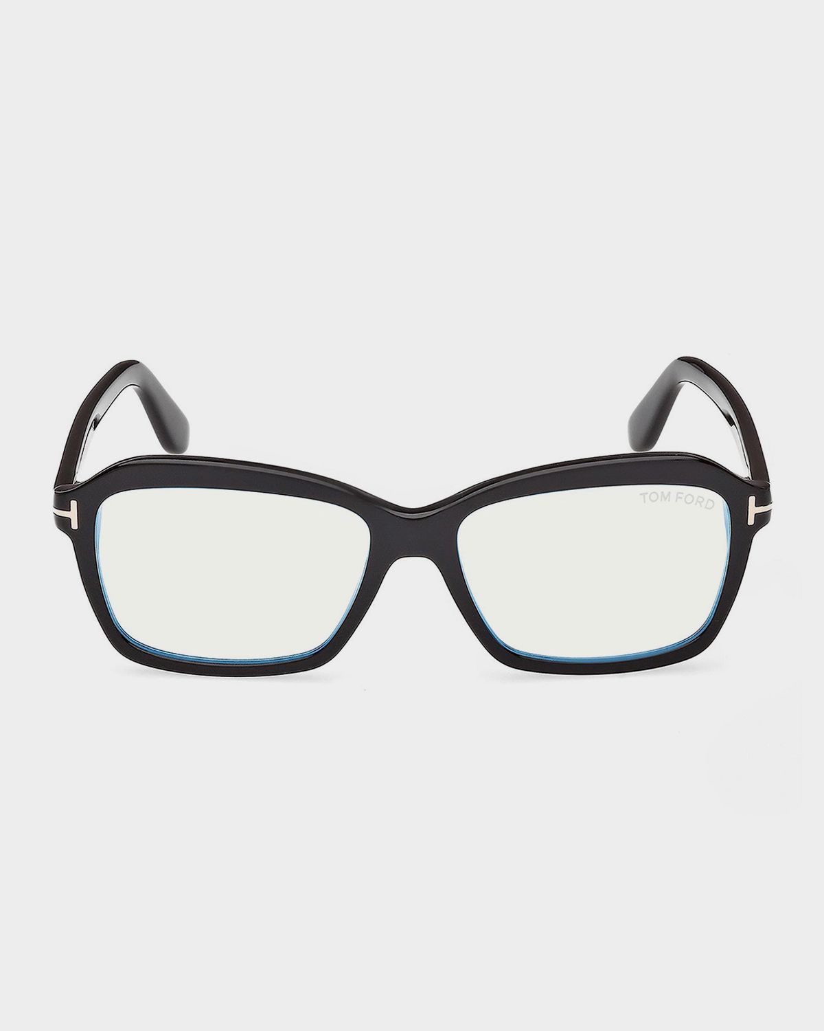 TOM FORD 54MM Blue Block Rectangular Eyeglasses