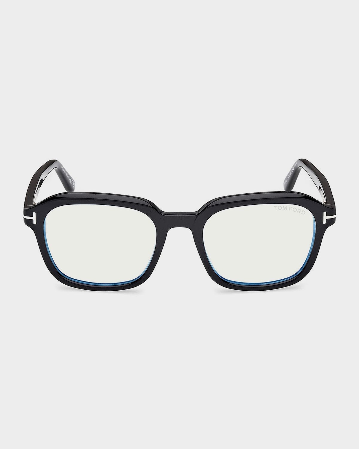 TOM FORD 53MM Blue Block Rectangular Eyeglasses