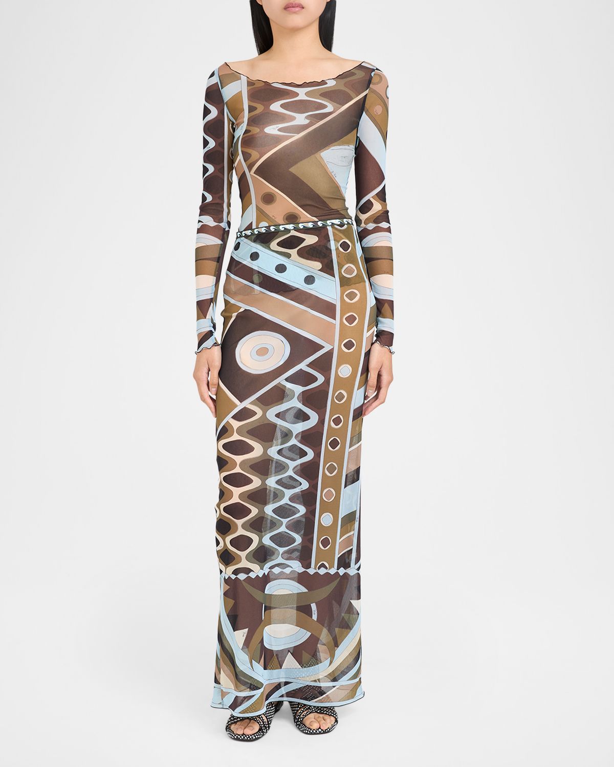 Pucci Vivara Tulle Maxi Skirt