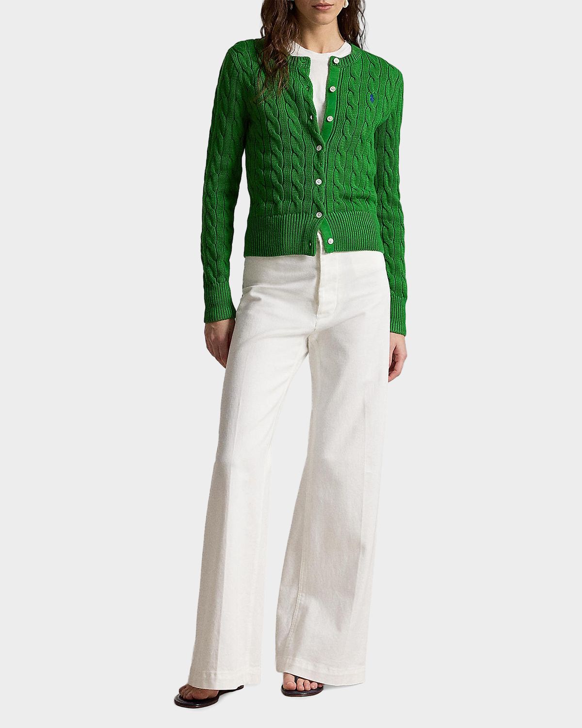 Polo Ralph Lauren Cable-Knit Cotton Crewneck Cardigan | Thumbnail 5 Polo Ralph Lauren Cable-Knit Cotton Crewneck Cardigan | Thumbnail 5