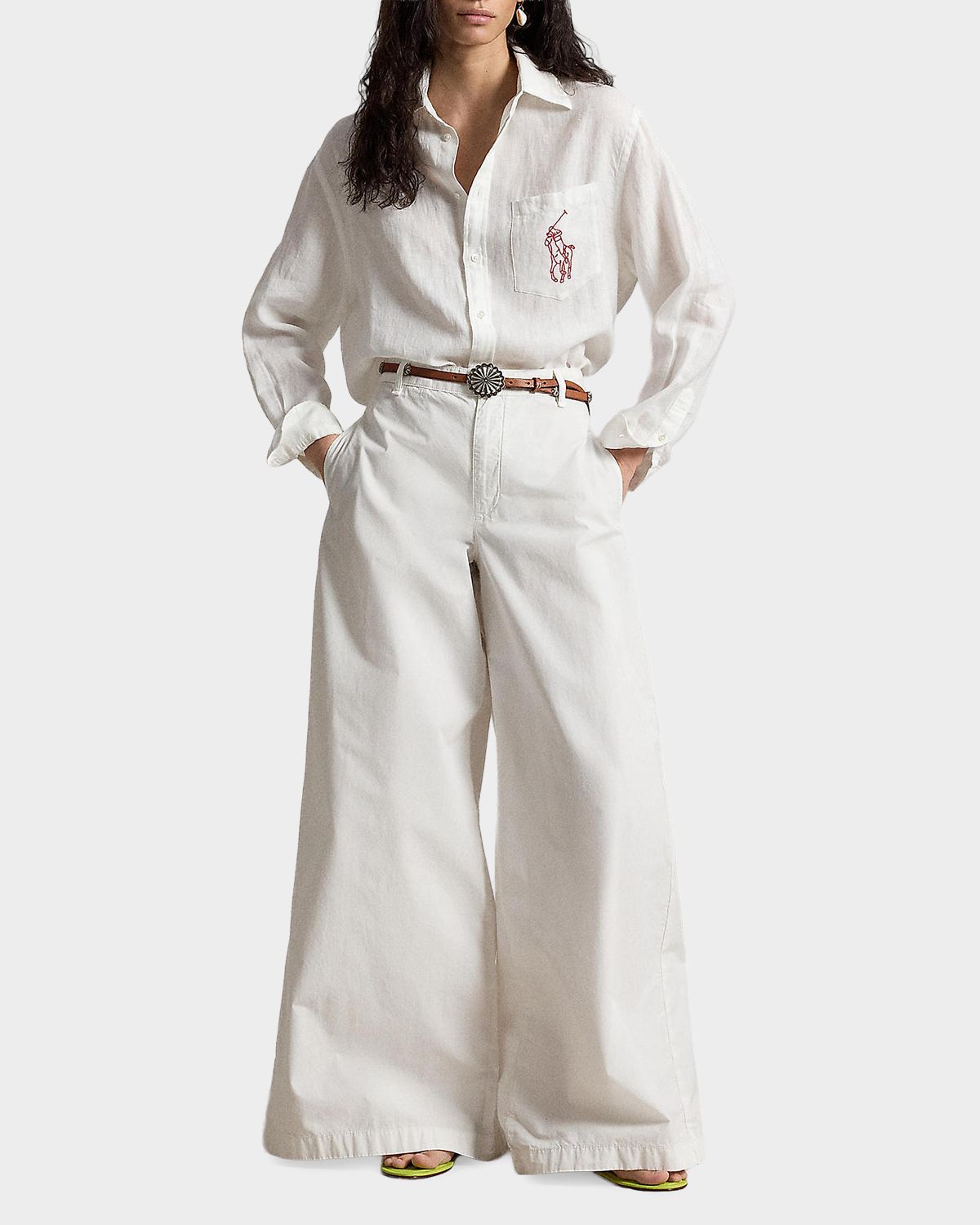 Polo Ralph Lauren Oversize-Fit Big Pony Linen Shirt