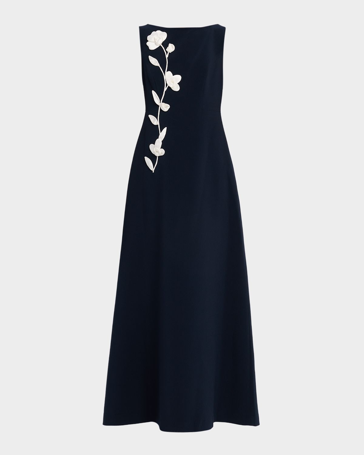 Sachin & Babi Bateau-Neck Floral Applique Gown | Thumbnail 6 Sachin & Babi Bateau-Neck Floral Applique Gown | Thumbnail 6