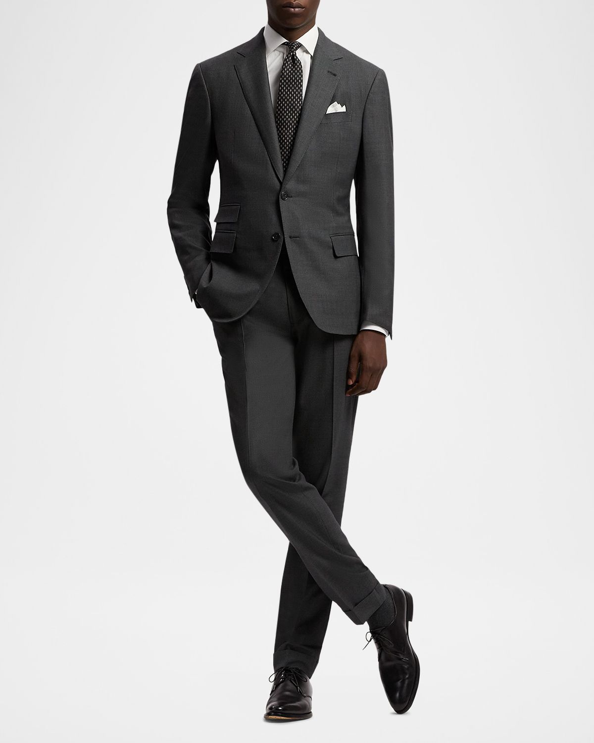 Ralph Lauren Purple Label Men 's Birdseye Wool Two-Piece Suit
