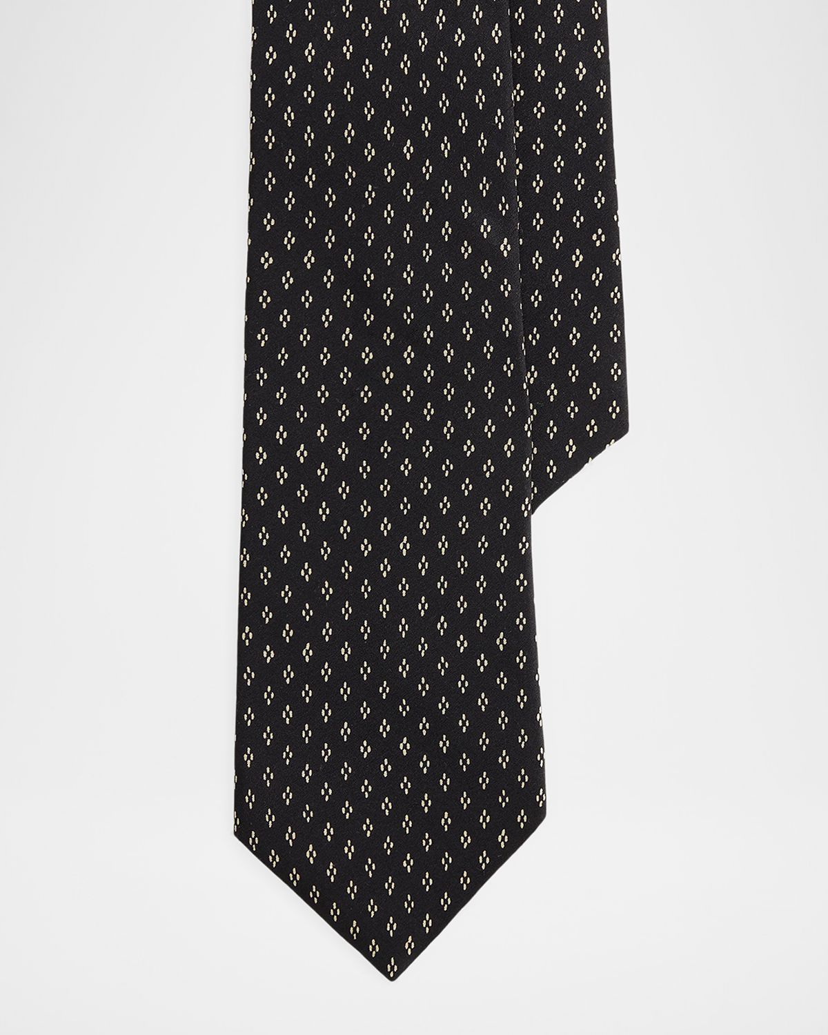 Ralph Lauren Purple Label Men 's Dotted Diamond-Print Silk Tie