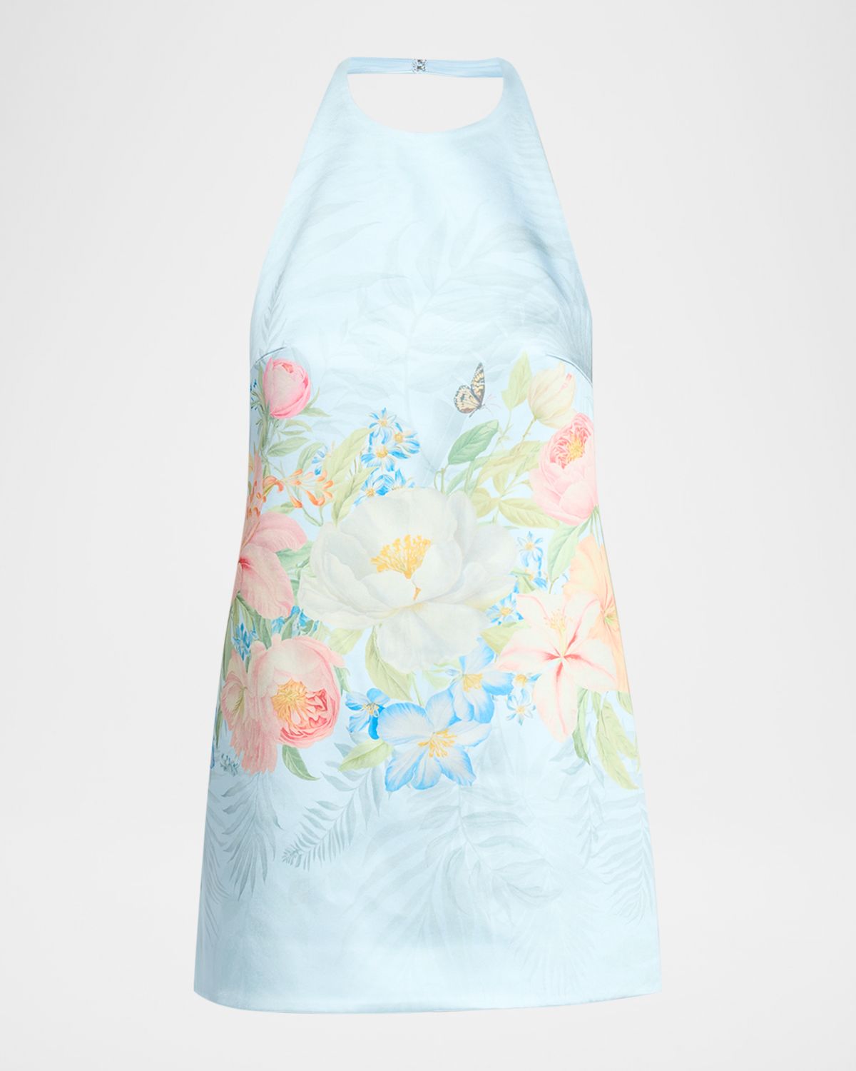 Retrofete Drexley Floral Halter Mini Dress
