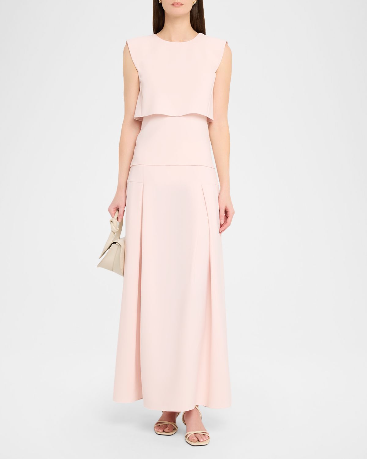 Prabal Gurung Pleat Yoke Maxi Skirt