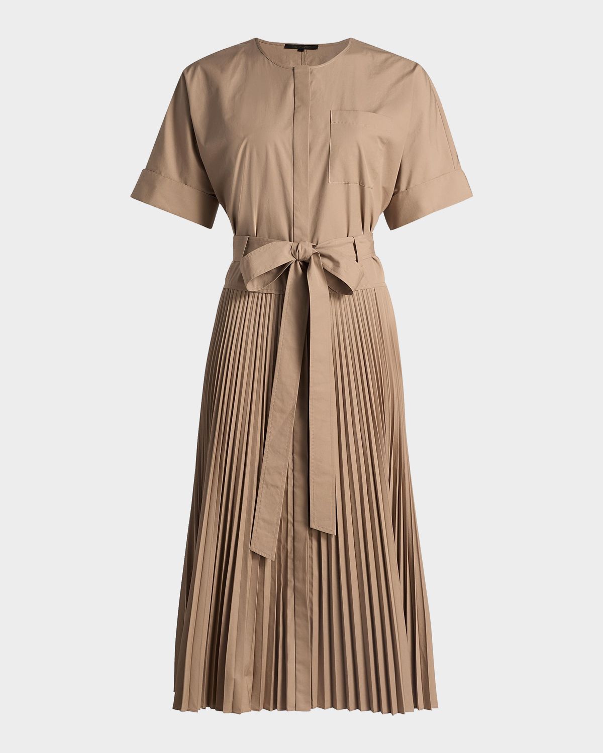 Kobi Halperin Loretta Cotton-Blend Tie-Waist Shirtdress