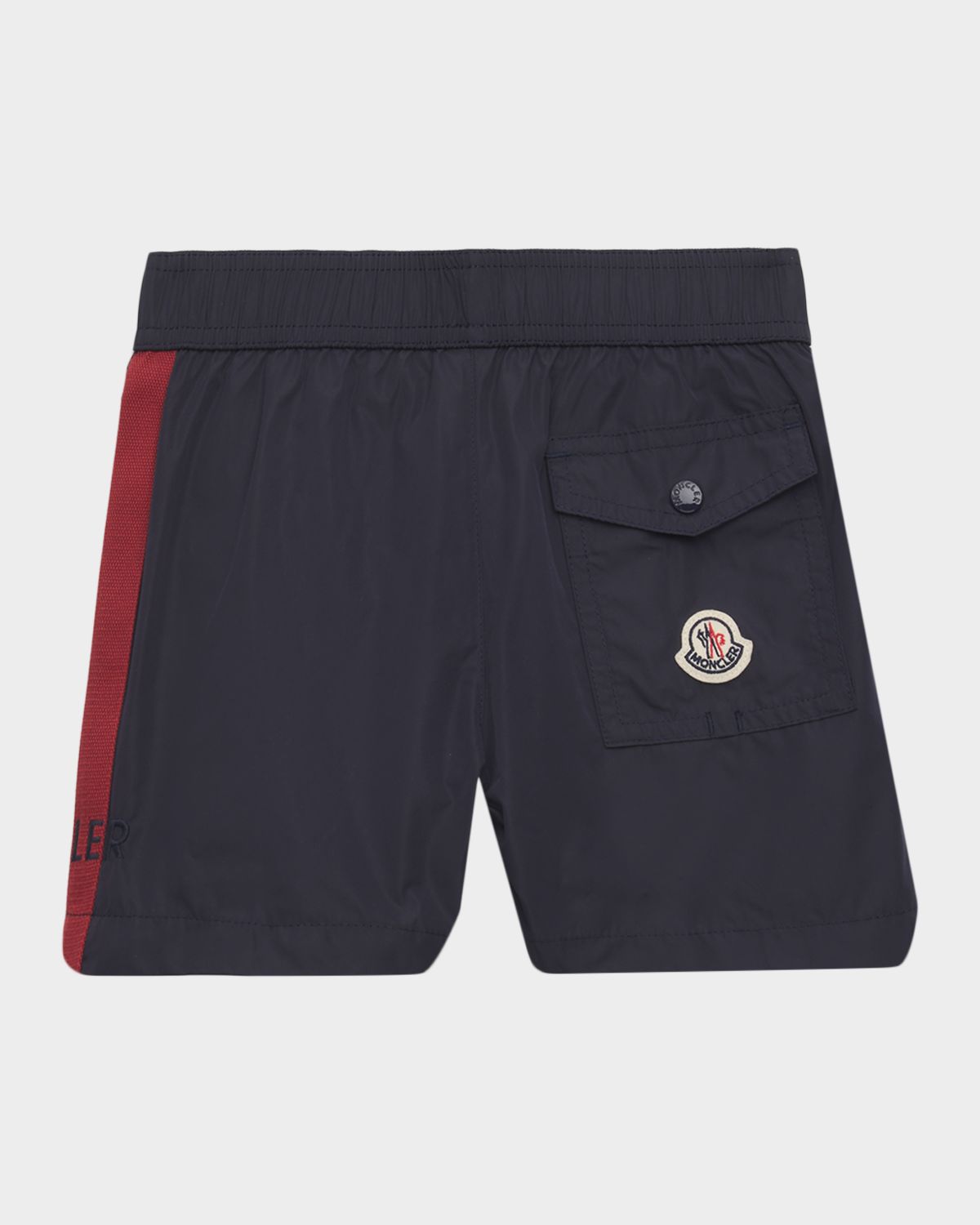 Moncler Boy 's Logo-Embroidered Swim Shorts, Size 4-6