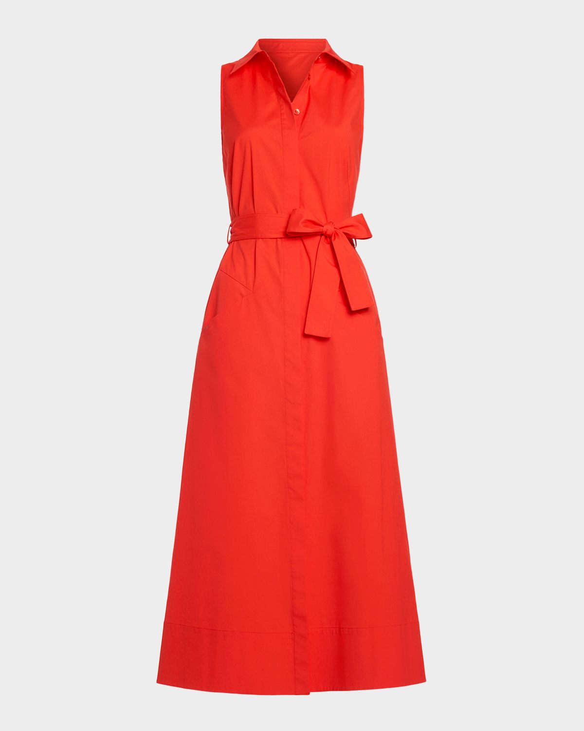 Ramy Brook Darcey Belted Midi Shirtdress