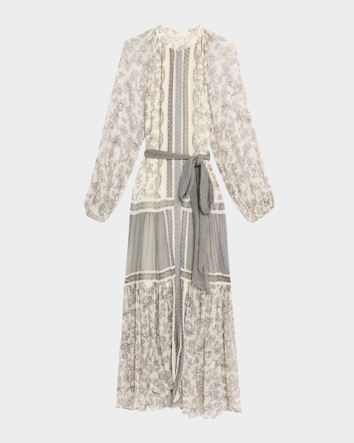 Ramy Brook Halley Floral Belted Maxi Dress