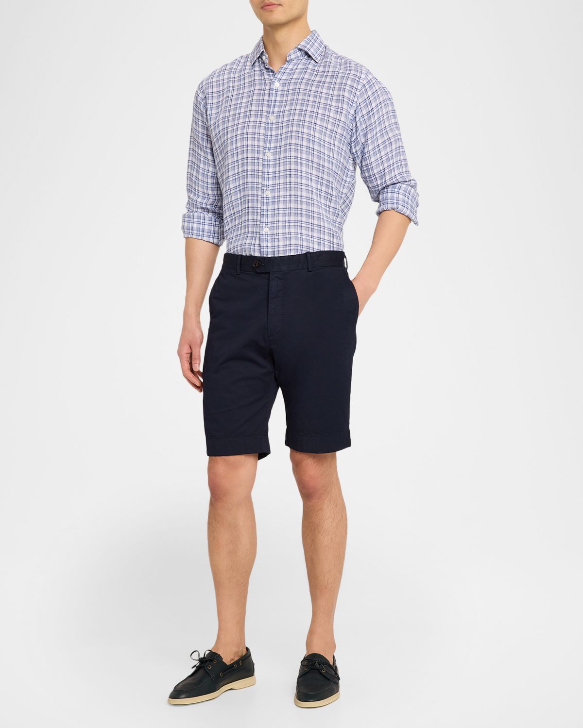 Peter Millar Men 's Sandbar Linen Sport Shirt