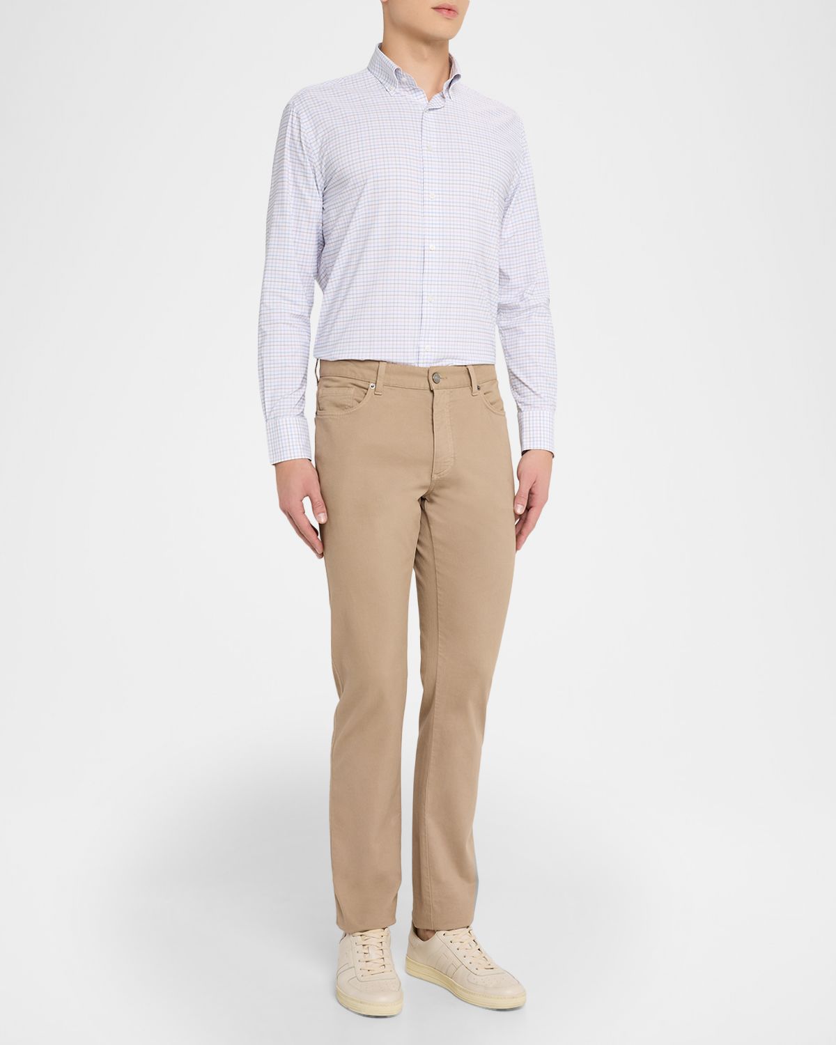 Peter Millar Men 's Rommel Performance Twill Plaid Sport Shirt