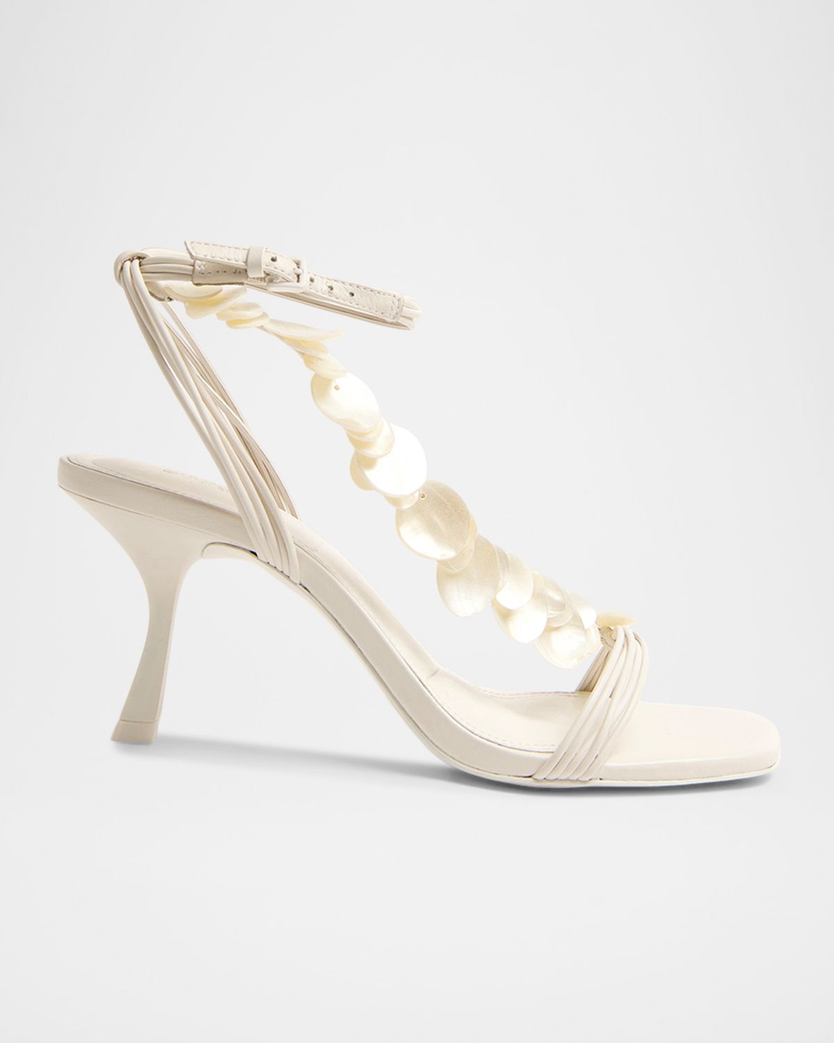 SIMKHAI Elin Shell Leather Ankle-Strap Sandals | Thumbnail 4 SIMKHAI Elin Shell Leather Ankle-Strap Sandals | Thumbnail 4