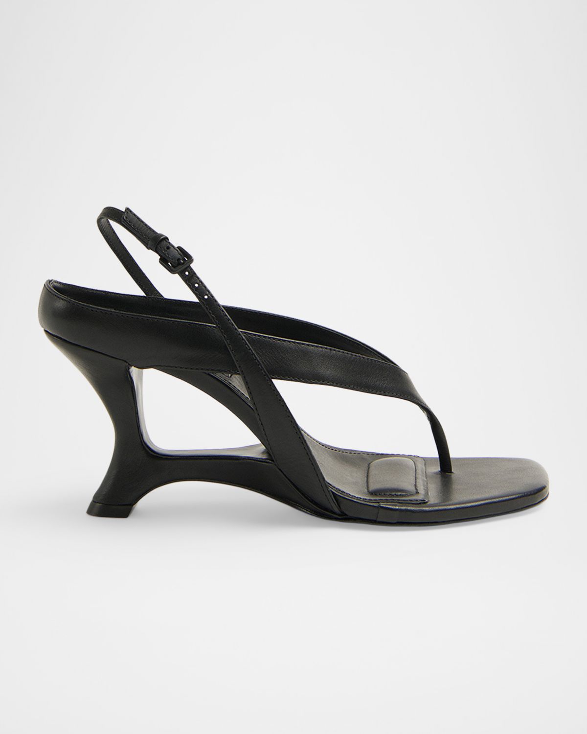 SIMKHAI Darya Leather Wedge Thong Sandals | Thumbnail 4 SIMKHAI Darya Leather Wedge Thong Sandals | Thumbnail 4