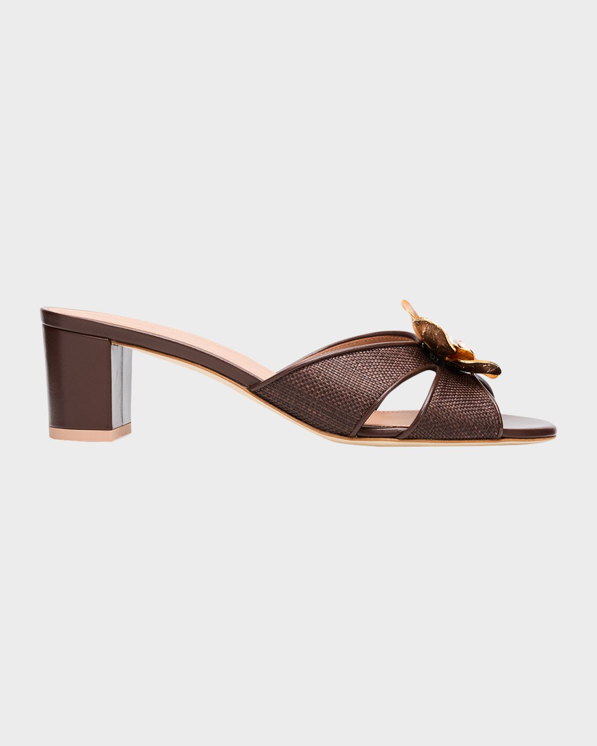 Malone Souliers 45mm Suri Raffia Mule Sandals