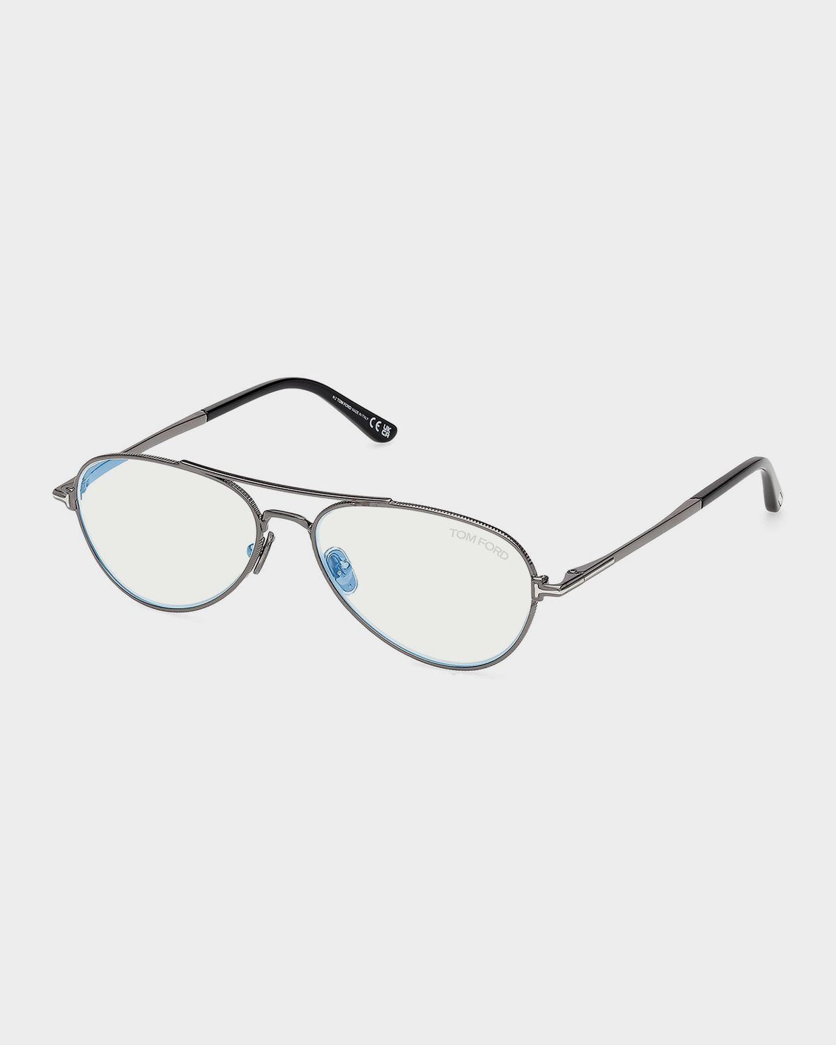 TOM FORD 56MM Blue Block Aviator Eyeglasses | Thumbnail 9 TOM FORD 56MM Blue Block Aviator Eyeglasses | Thumbnail 9