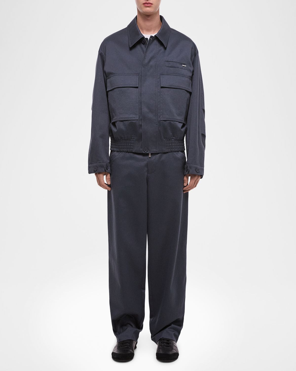 Helmut Lang Men 's Cotton Flap-Pocket Bomber Jacket