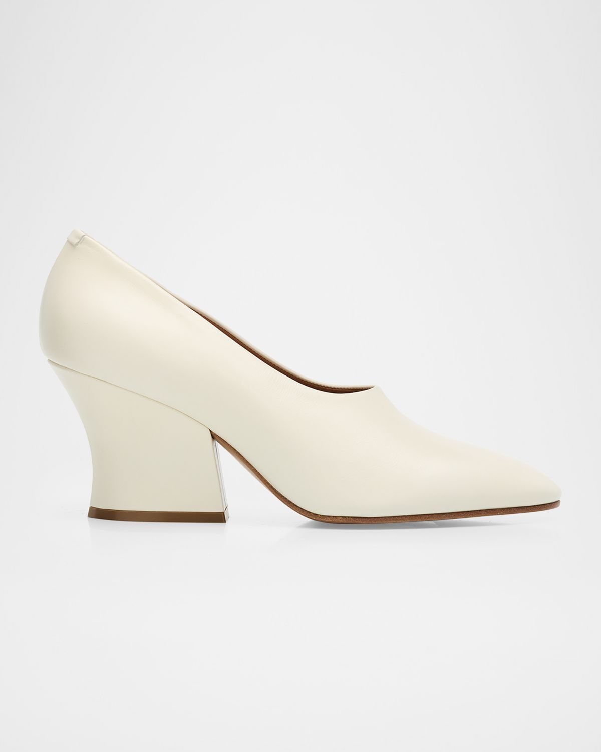 Jil Sander 75mm Lune Leather Pumps - Women's Shoes