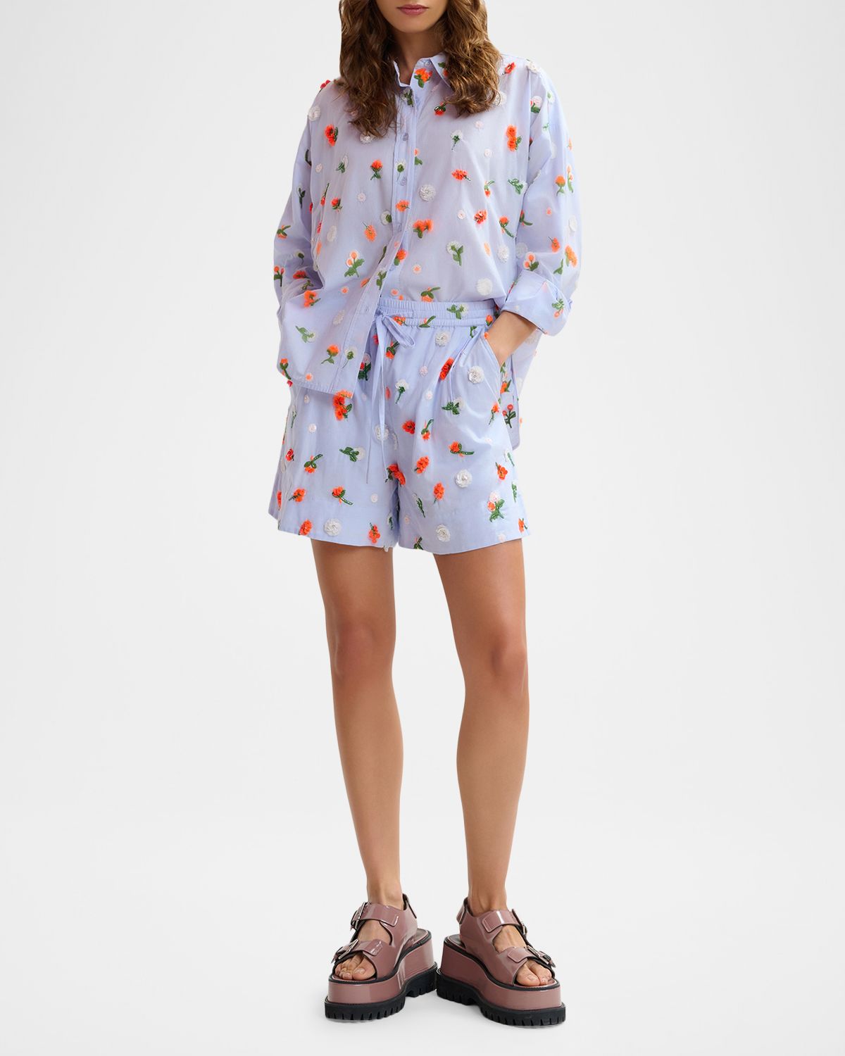 Essentiel Antwerp Jimena Embroidered Button-Front Shirt