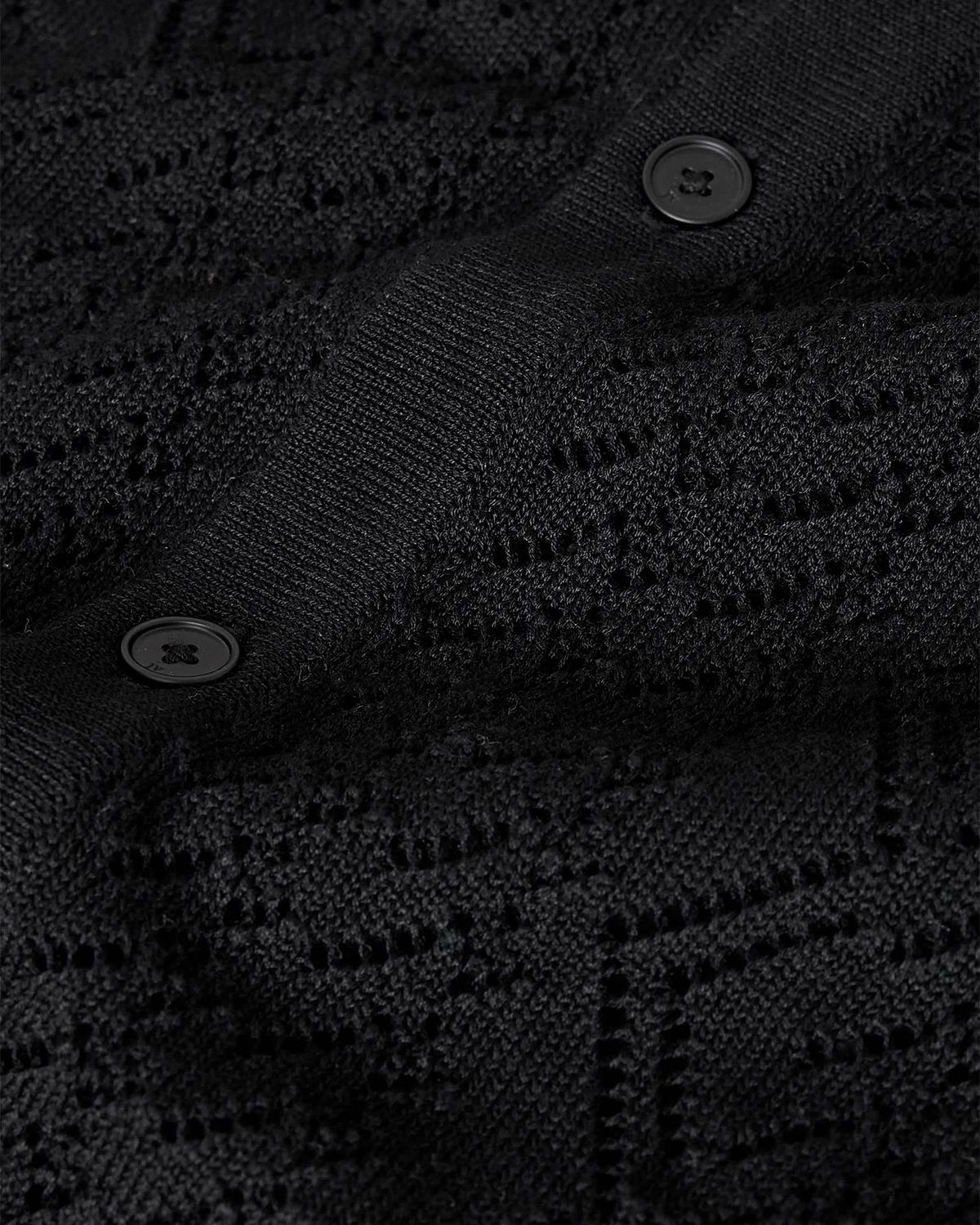 John Varvatos Men 's Emil Pointelle Knit Short-Sleeve Sweater | Thumbnail 6 John Varvatos Men 's Emil Pointelle Knit Short-Sleeve Sweater | Thumbnail 6